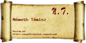 Németh Témisz névjegykártya